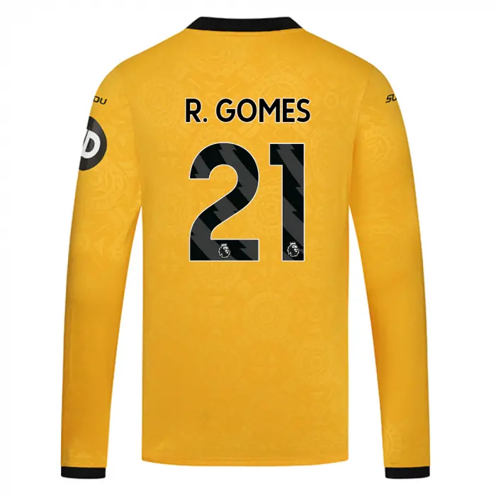 Wolverhampton Wanderers Store | Shop Official 2025-26 Wolves Home Shirt – LS R. GOMES 21 Wolves Gear